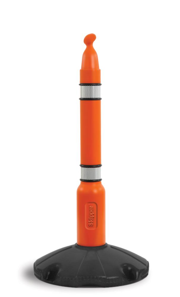Pfosten + Sockel mit Ballastmöglichkeit SKIPPER Orange